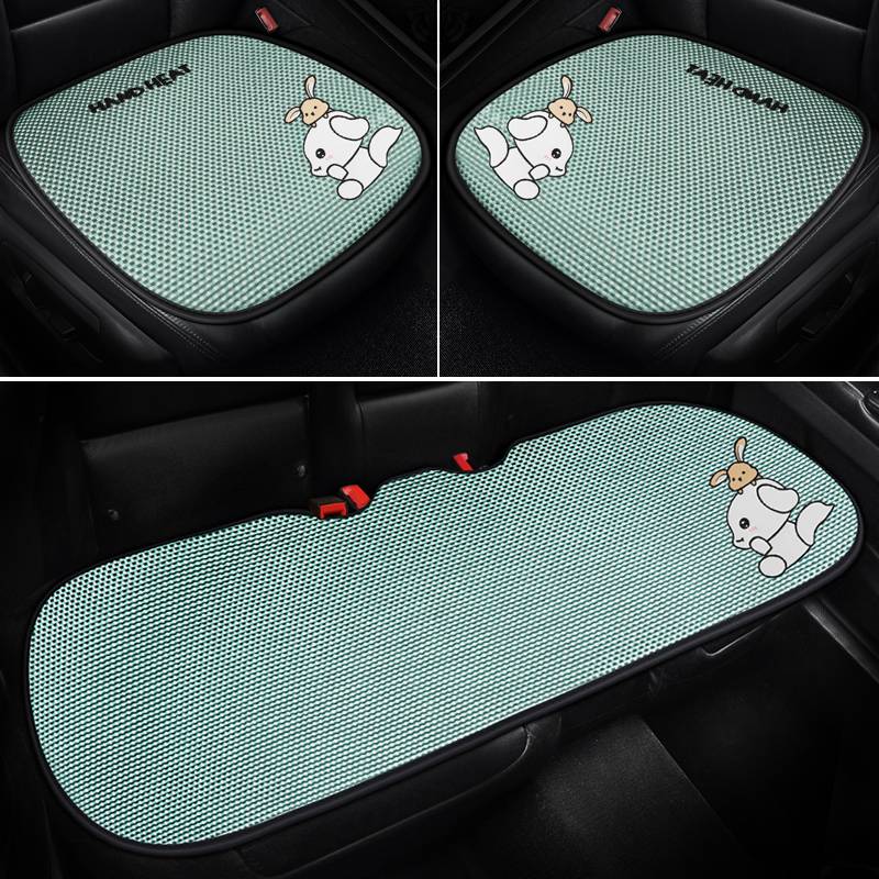 Car cushion Four Seasons General Summer Ice Single Blind Breath Cooling Three -piece Basket Cushion New Back Cushion Girl
