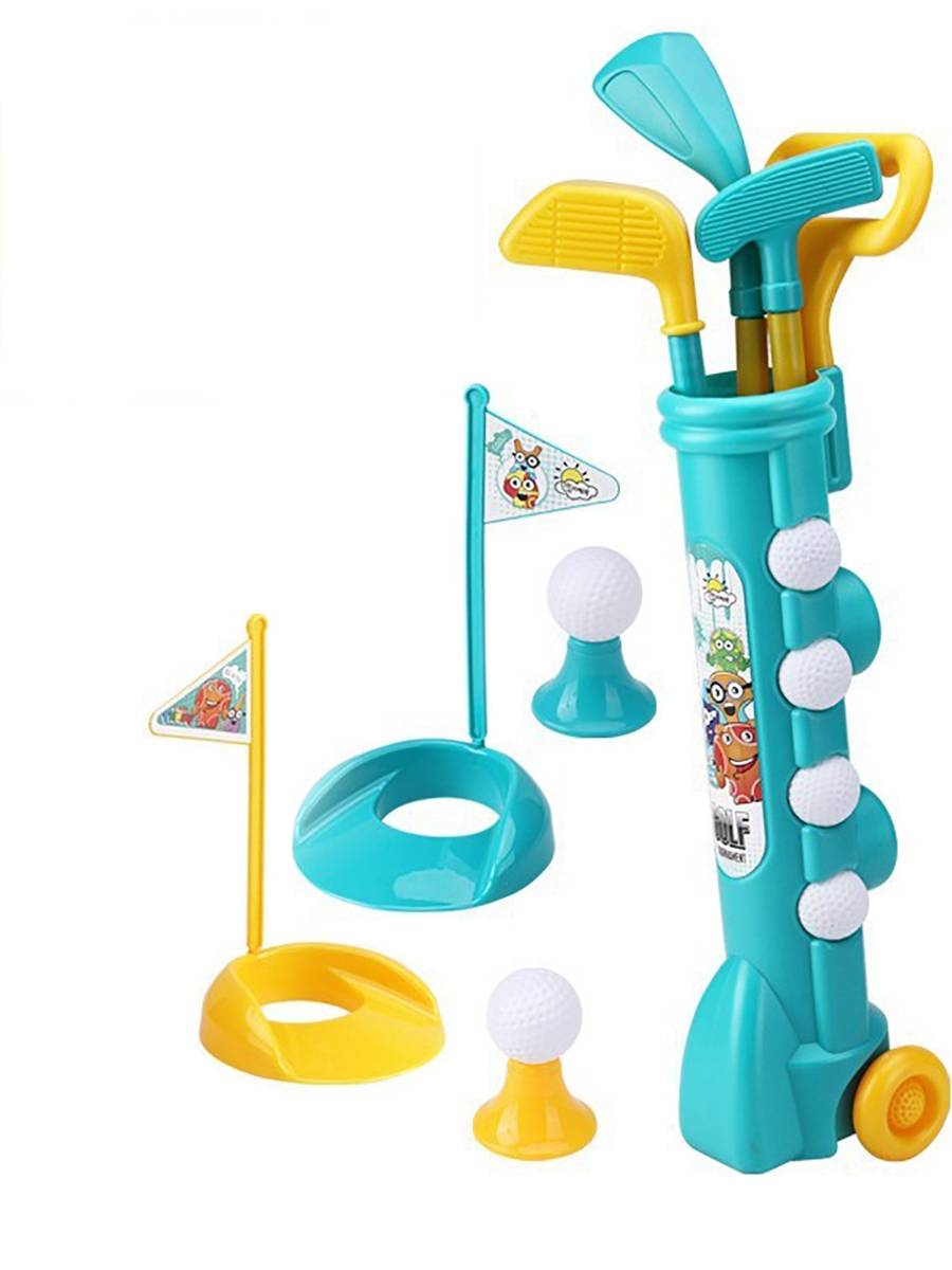 Children's indoor golf set Parent -child sports toy club Kindergarten children outdoor game plastic rod