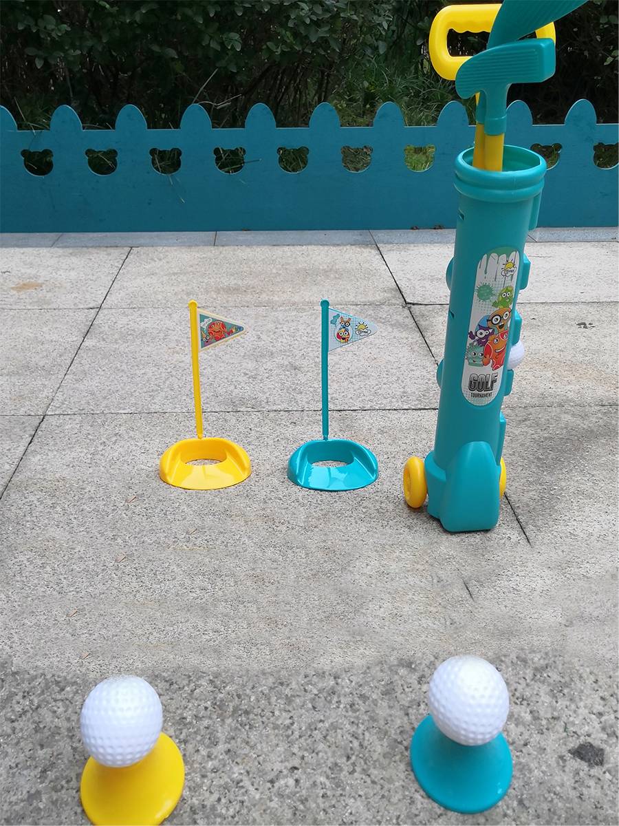 Children's indoor golf set Parent -child sports toy club Kindergarten children outdoor game plastic rod