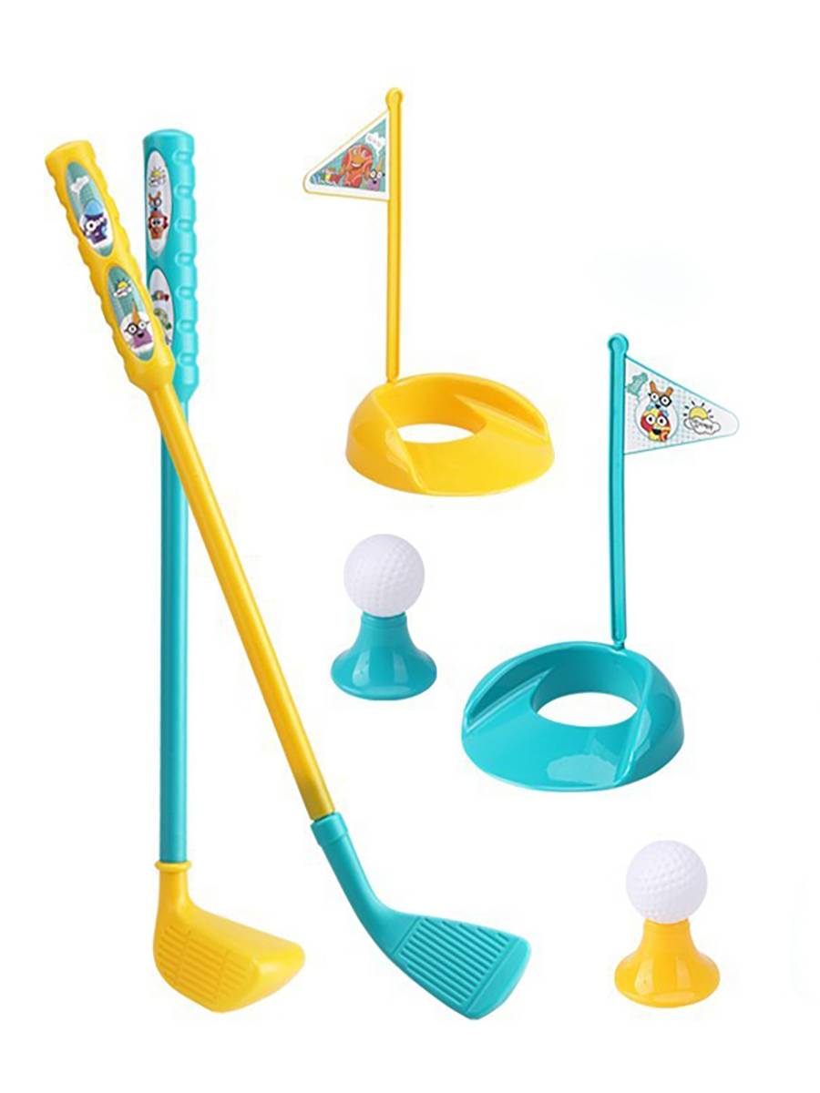 Children's indoor golf set Parent -child sports toy club Kindergarten children outdoor game plastic rod