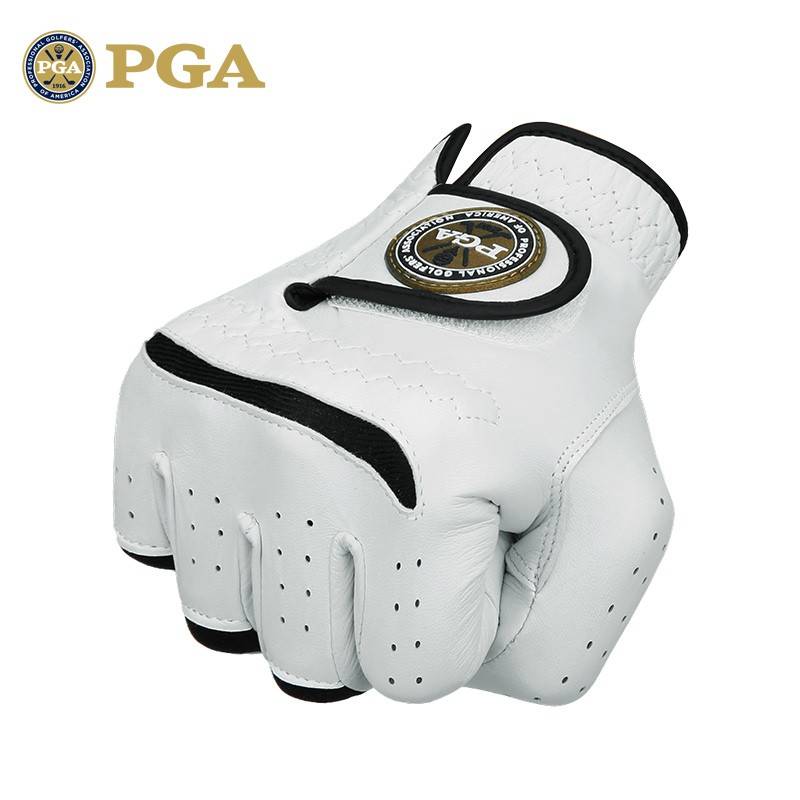 American PGA golf glove men's leather gloves all sheepskin magic stickers anti -slip super breathable