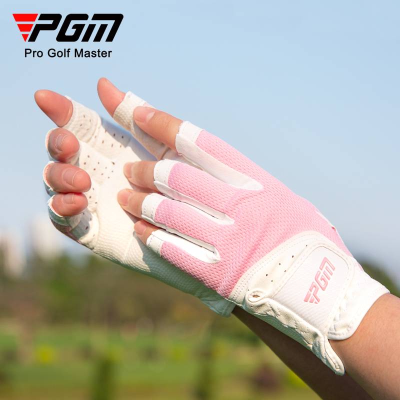 PGM golf gloves ladies dew gloves gloves summer breathable net cloth anti -slip sunscreen finger sleeve left and right hands