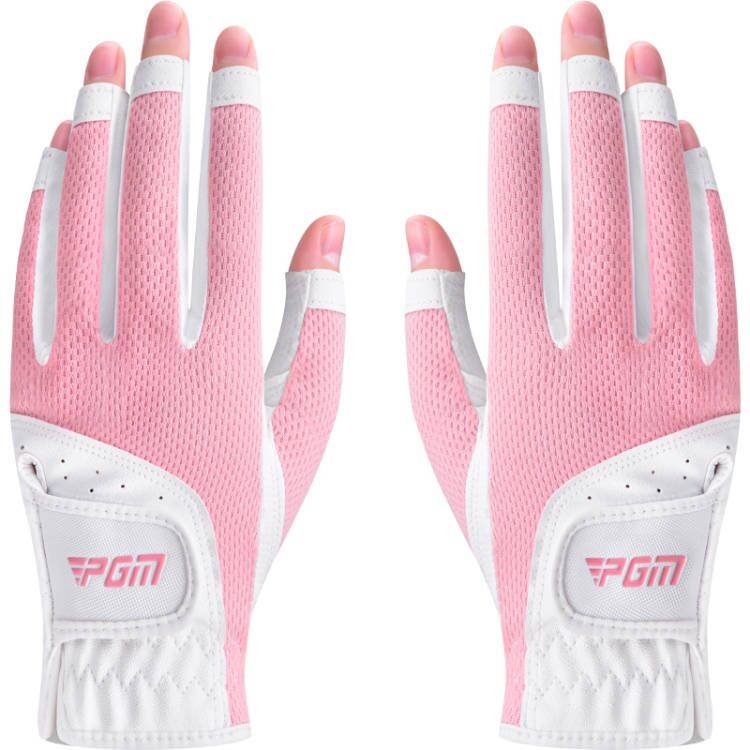 PGM golf gloves ladies dew gloves gloves summer breathable net cloth anti -slip sunscreen finger sleeve left and right hands