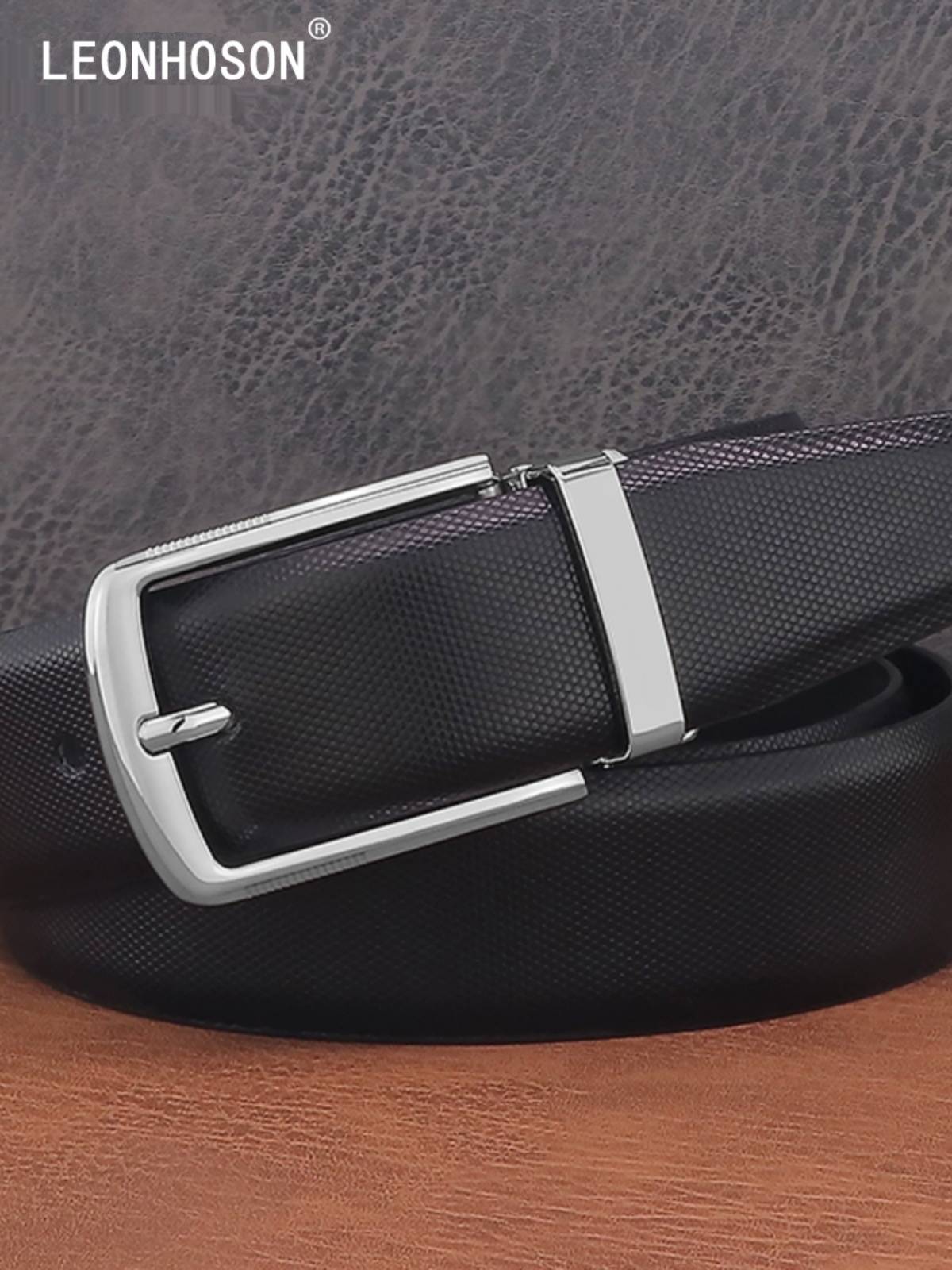Summer golf white belt men's simple leather Korean version of the belt black band black trendy youth wild pants band