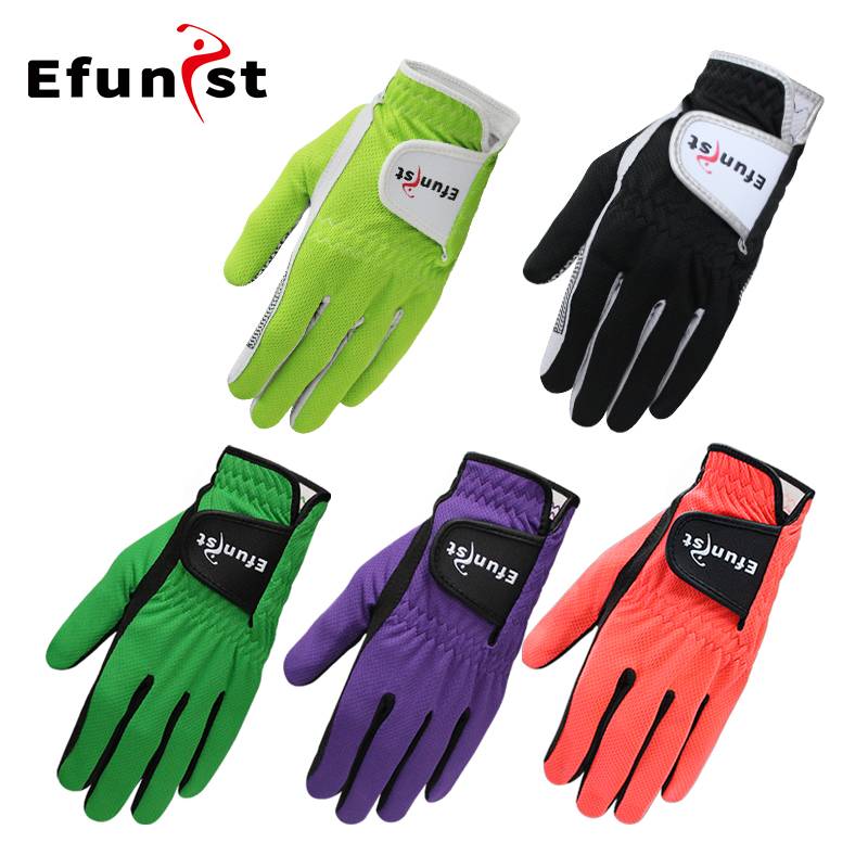 EFUNIST golf glove men's elastic breathable mesh anti -slip summer golf sports single only hands