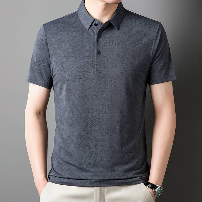 Summer New Year's men's short-sleeve POLO Golf Sports and Light Business T-shirts