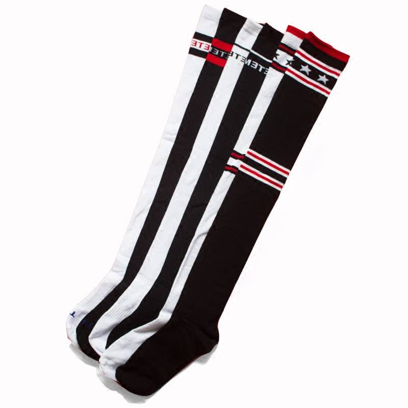 Golf socks over the knee and warm -breathable female long socks, casual stockings, high tube cotton socks striped sports socks