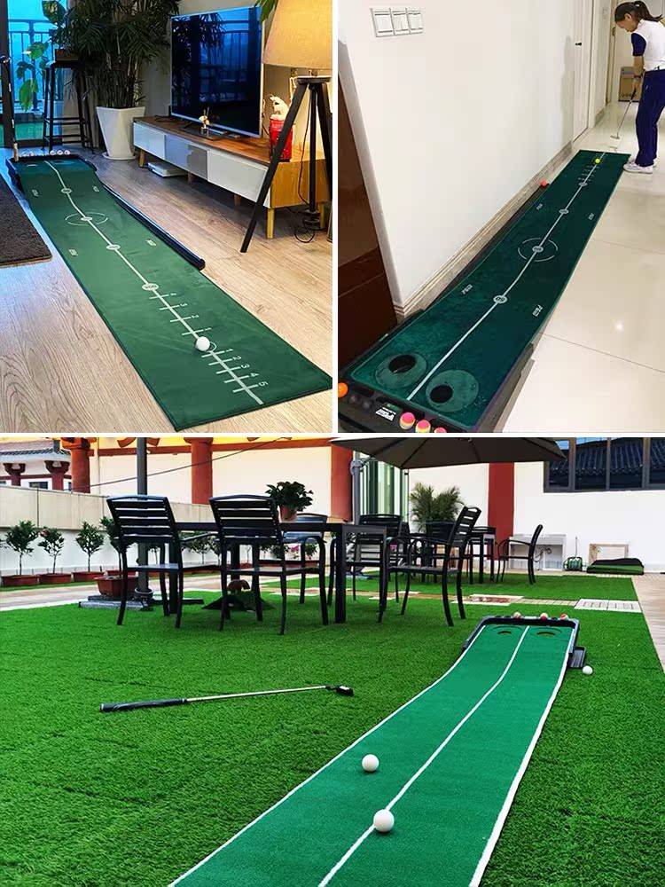 Junfa Qingshan PGM adjustable slope, indoor golf push push practice device office mini set carpet