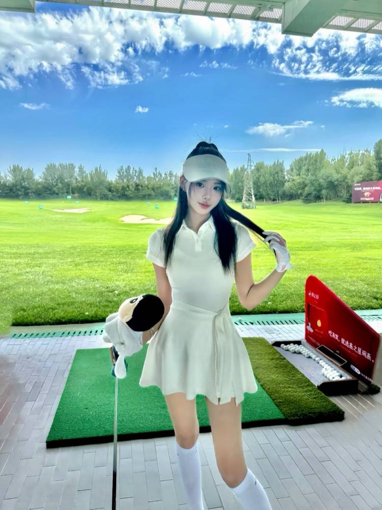 summer golf dress girl polo leads a good golf bad tennis