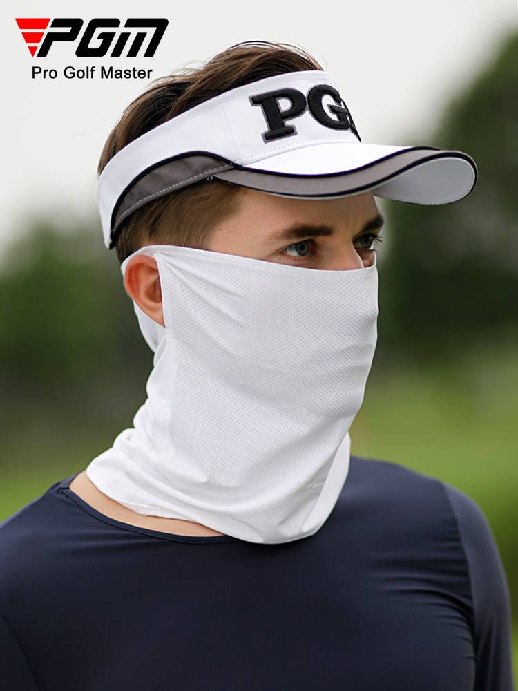 PGM free shipping golf sunscreen mask men's ice silk breathable mask female outdoor shading neckball ball children's face cover
