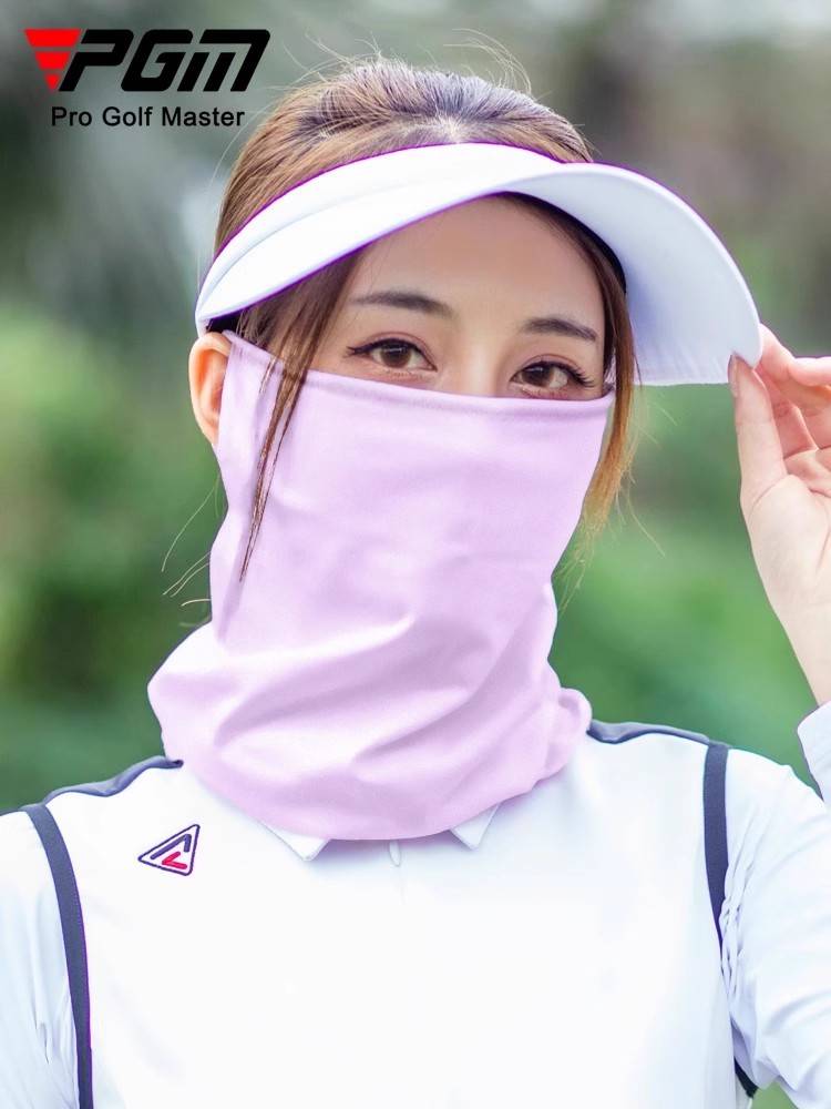 PGM free shipping golf sunscreen mask men's ice silk breathable mask female outdoor shading neckball ball children's face cover