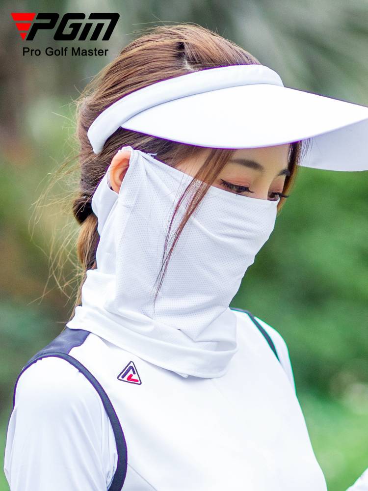 PGM free shipping golf sunscreen mask men's ice silk breathable mask female outdoor shading neckball ball children's face cover