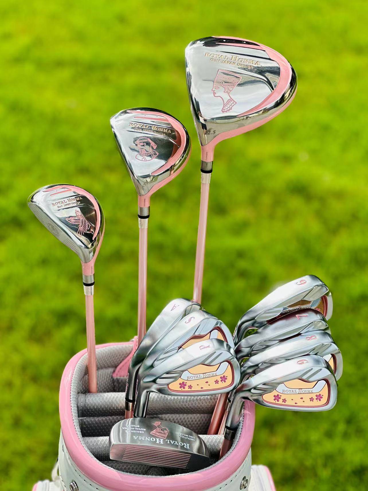 Left -handed full set pink model+ball bag