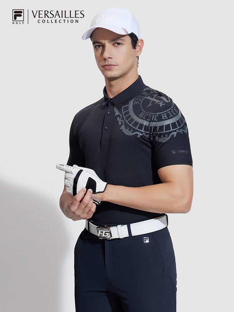 FILA FAIR VERSAILLES PALACE COLLECTION OF AUTHORIZED MALE SHORT-SLEEVES POLO 2024 NEW GOLF CAMPAIGN