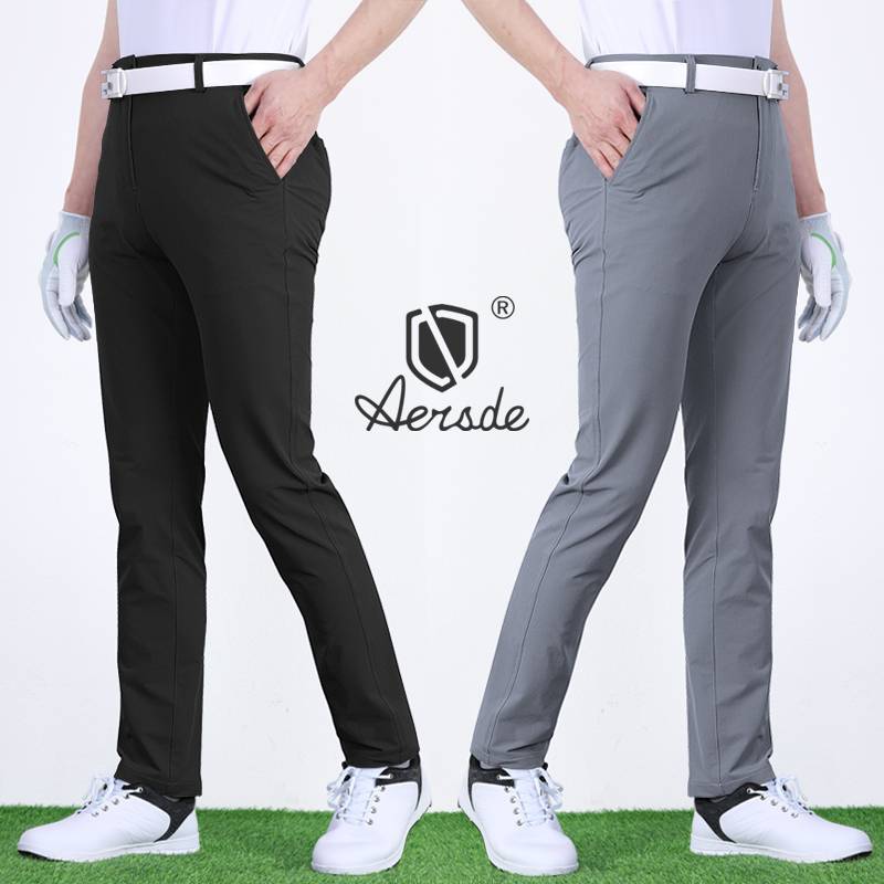 Golf trousers men's pants men's slim -fitting elastic menu golf ball pants men's clothing Korean version of spring and autumn