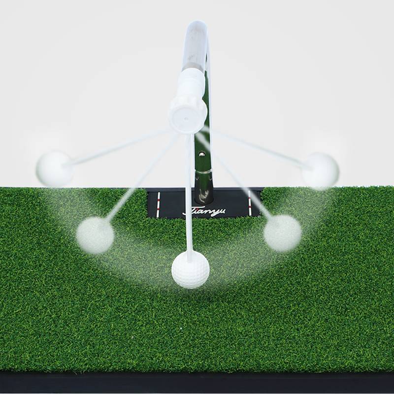 Adjustable!Indoor golf swing exercise plane strike pad 360 ° rotation impact training device