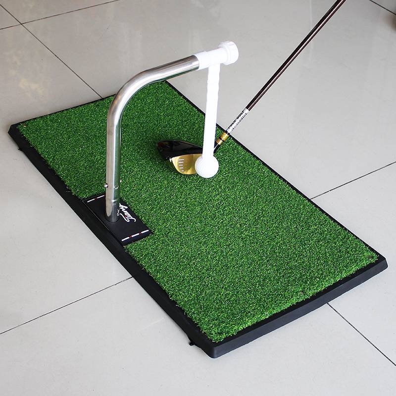 Adjustable!Indoor golf swing exercise plane strike pad 360 ° rotation impact training device