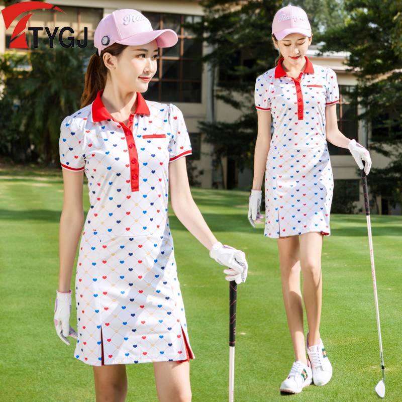 Spring and summer new clothes, golf clothes, ladies' dresses, sports-printed skirts, scrawny short skirts