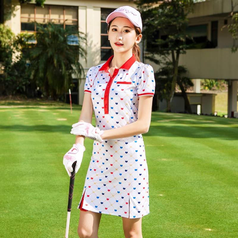 Spring and summer new clothes, golf clothes, ladies' dresses, sports-printed skirts, scrawny short skirts