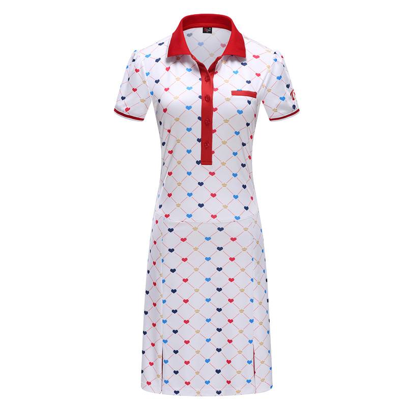 Spring and summer new clothes, golf clothes, ladies' dresses, sports-printed skirts, scrawny short skirts