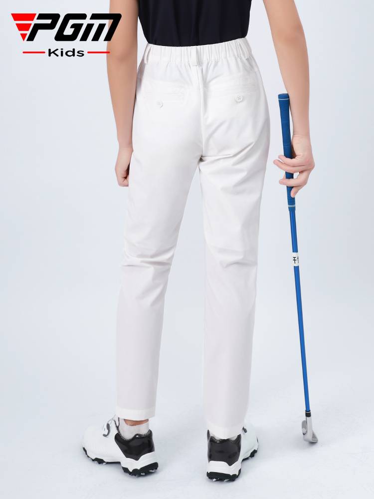 Pgm children's golf pants boys with loose belt belt clothing sports pants youth summer children's clothing trousers