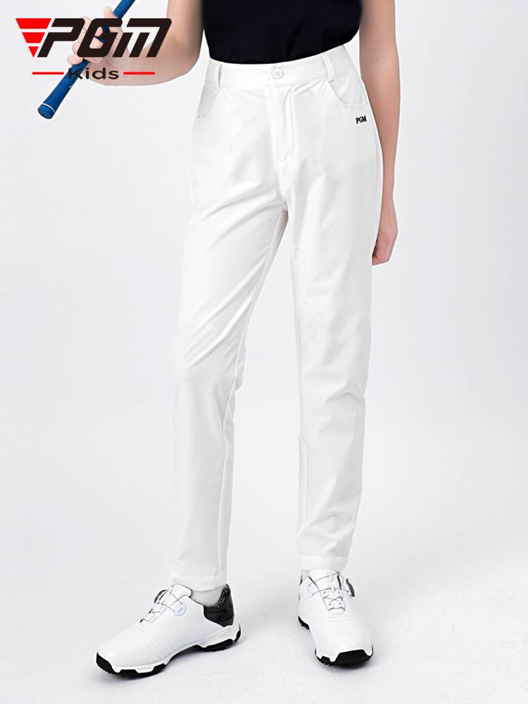 Pgm children's golf pants boys with loose belt belt clothing sports pants youth summer children's clothing trousers
