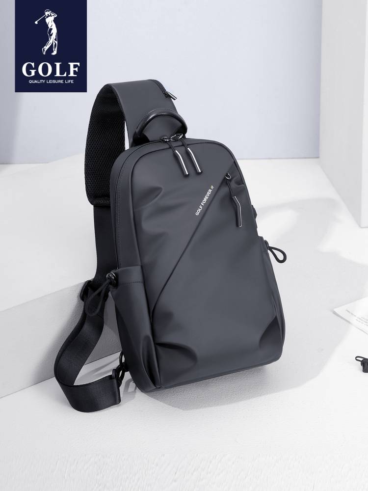 Golf's new chest bag for a man with a slant-fashion twirl bag for a man with a big, small-capacity backpack