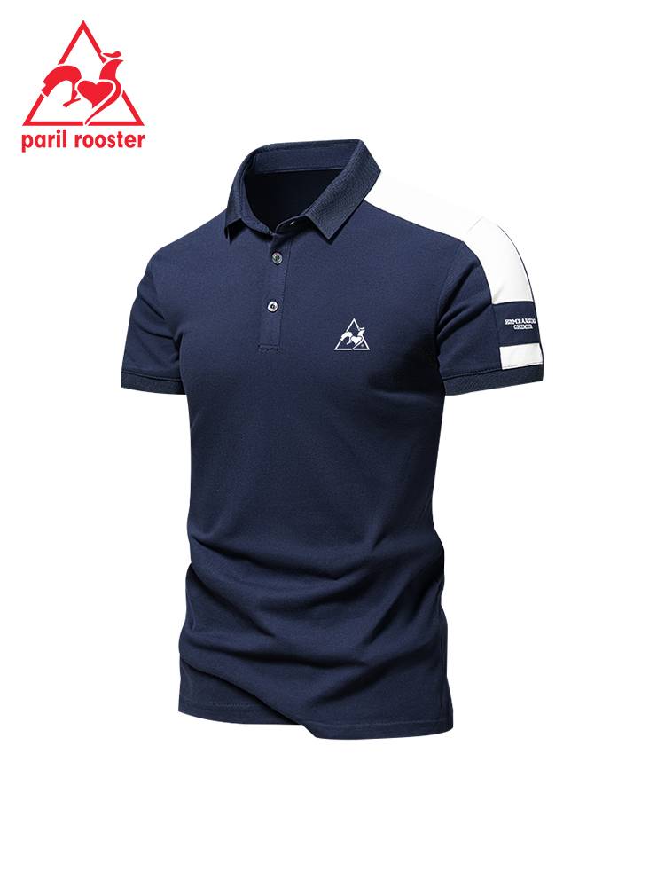 FRENCH ROOSTER FASHION POLO SHORT-SLEEVED MEN IN SUMMER T-SHIRTS LEADING TO A GOLFING T-SHIRT OUTSIDE THEIR SHIRTS