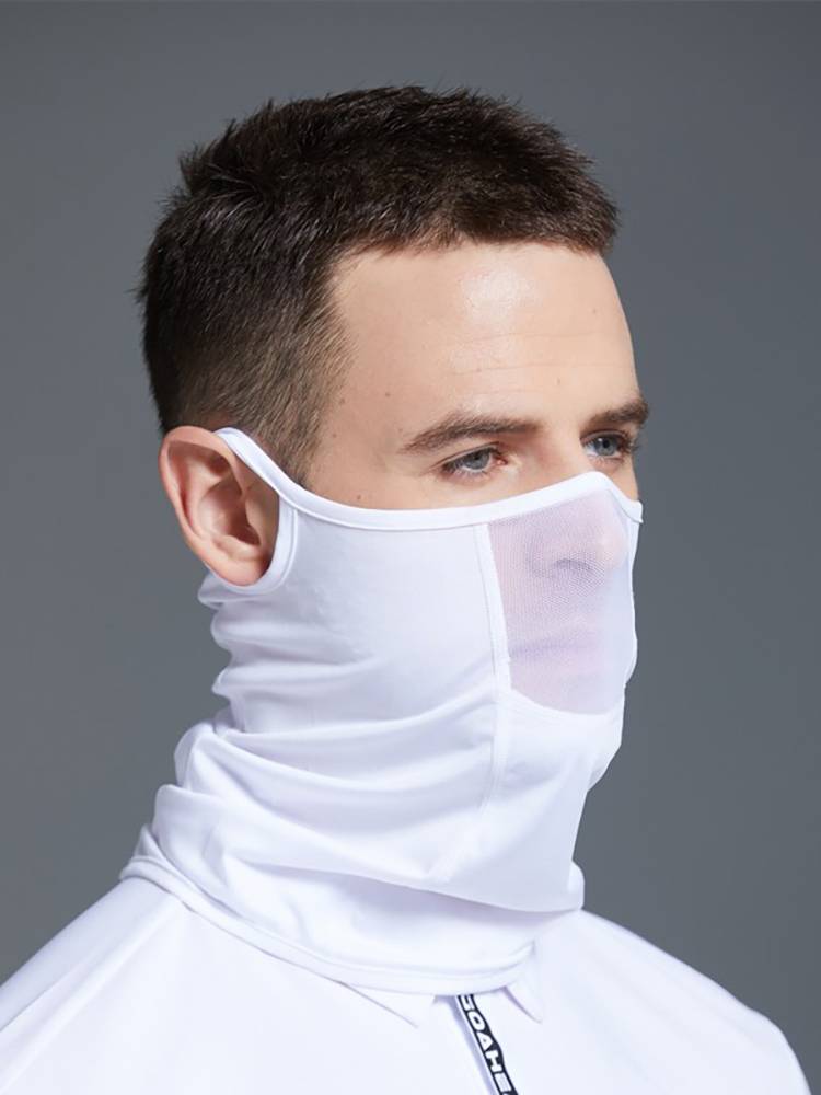 Golf mask men's sunscreen mask ice silk outdoor facial face cover summer hanging ear surface gauze guard face fence and neck woman