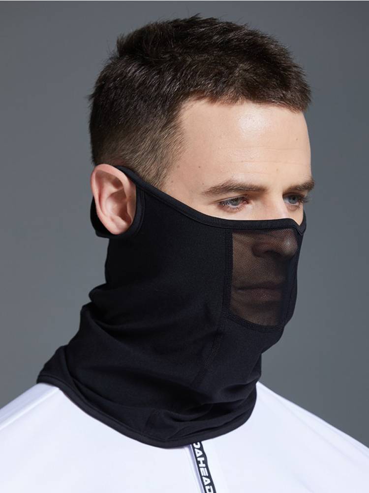 Golf mask men's sunscreen mask ice silk outdoor facial face cover summer hanging ear surface gauze guard face fence and neck woman