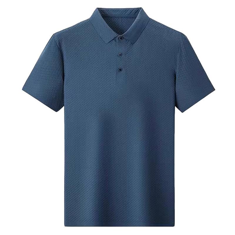 "summer golf ice shorts and t-shirts for a man with a polo-sweet-dry net full-colour cooler and half-sleeved."