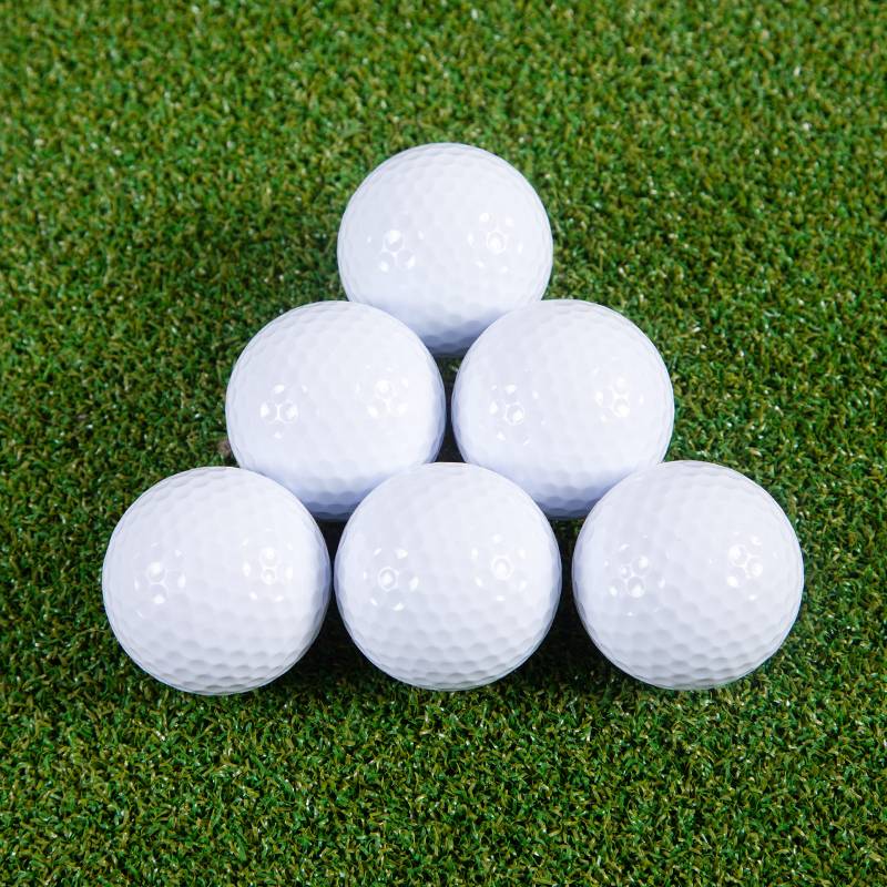 Golf new white practice ball blank double -layer ball
