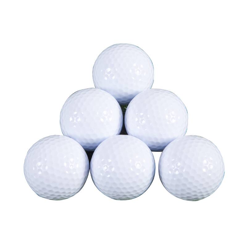 Golf new white practice ball blank double -layer ball