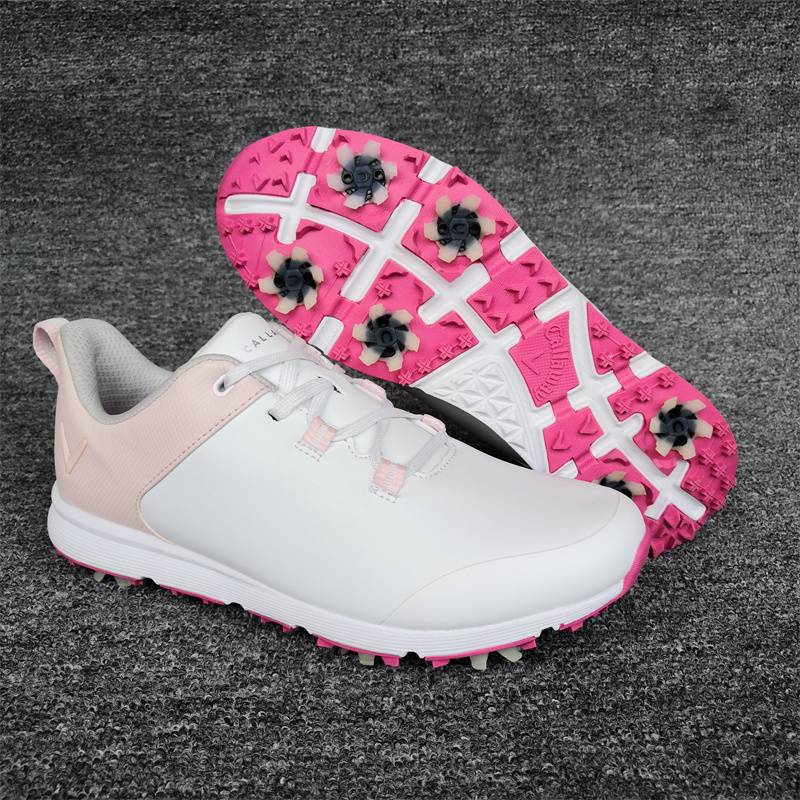 MS. PGM MICRO-FACING FOREIGN TRADE, GOLF SHOES WATERPROOF ACTIVITY NAIL, SLIDING AND STEADY WHITE