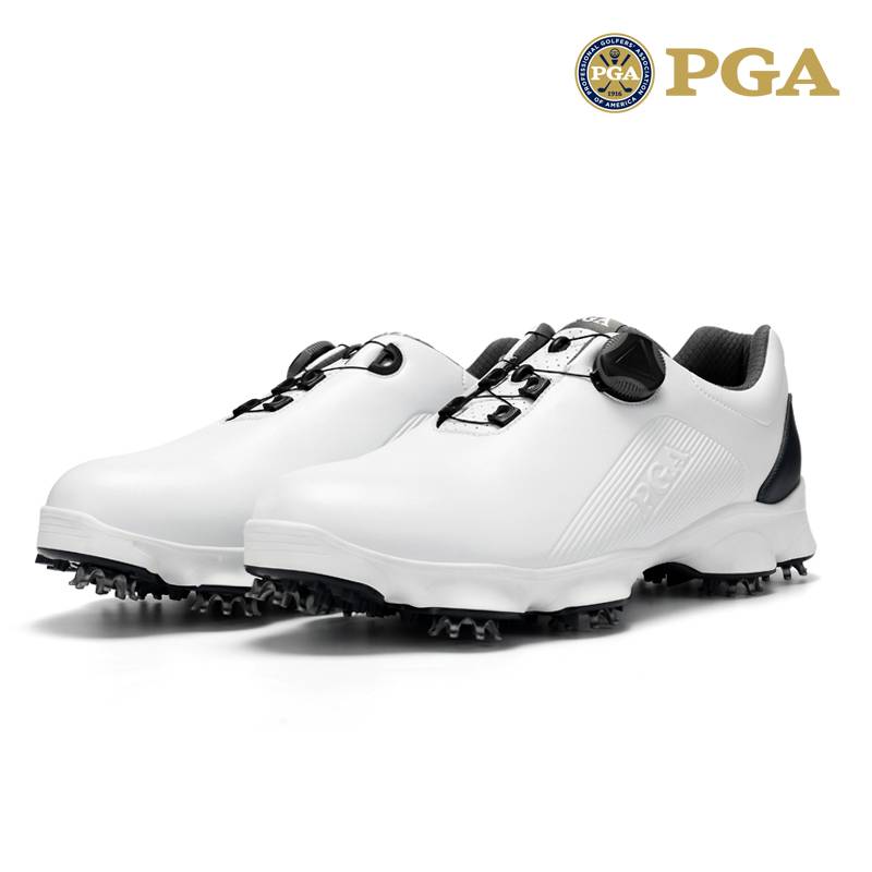 American PGA golf shoes men's waterproof shoes anti -skid activity nail men's shoes rotating shoelace patents