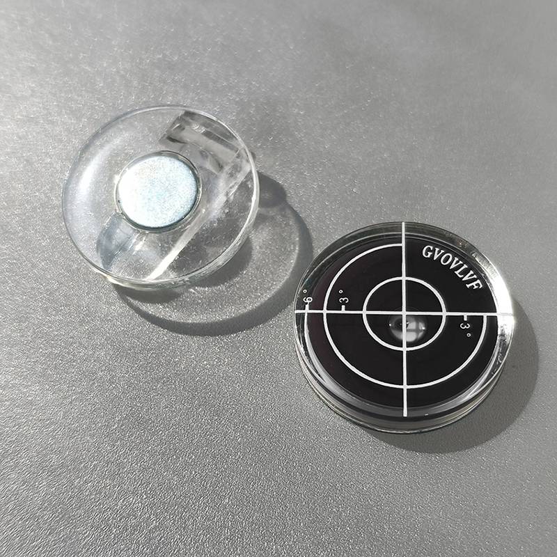 Golf ball standard level meter Mark hat clip does not rust and balances plastic bubble marker clip measured high slope