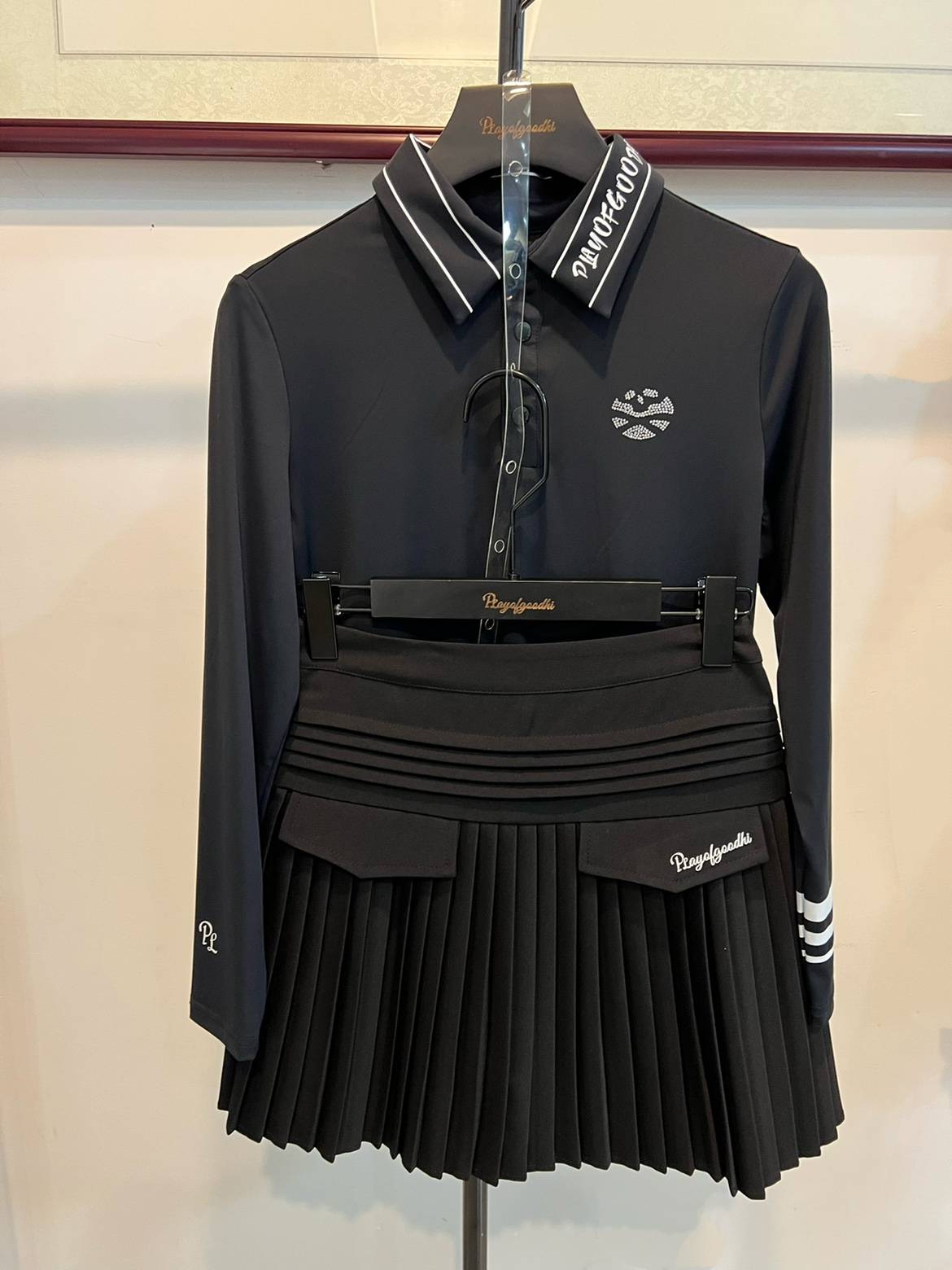 Golf clothing female spring and summer golf long -sleeved female Korean version is thin elastic golf suit female golf skirt