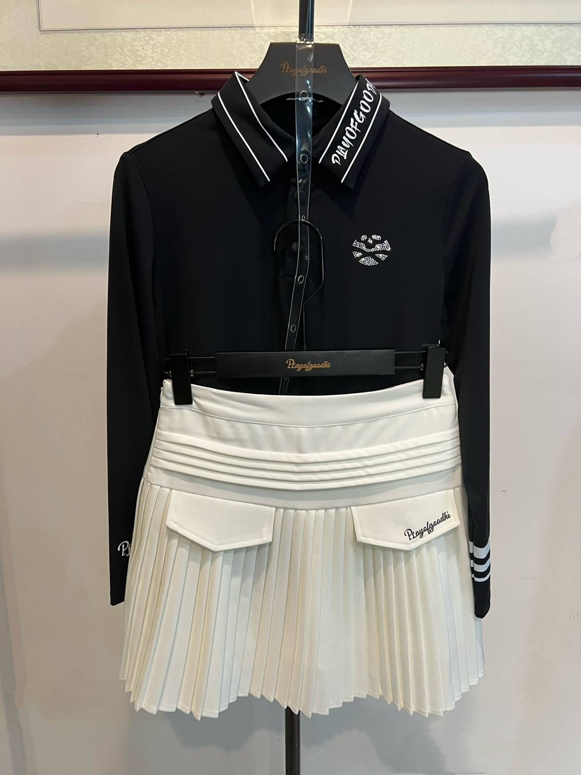 Golf clothing female spring and summer golf long -sleeved female Korean version is thin elastic golf suit female golf skirt