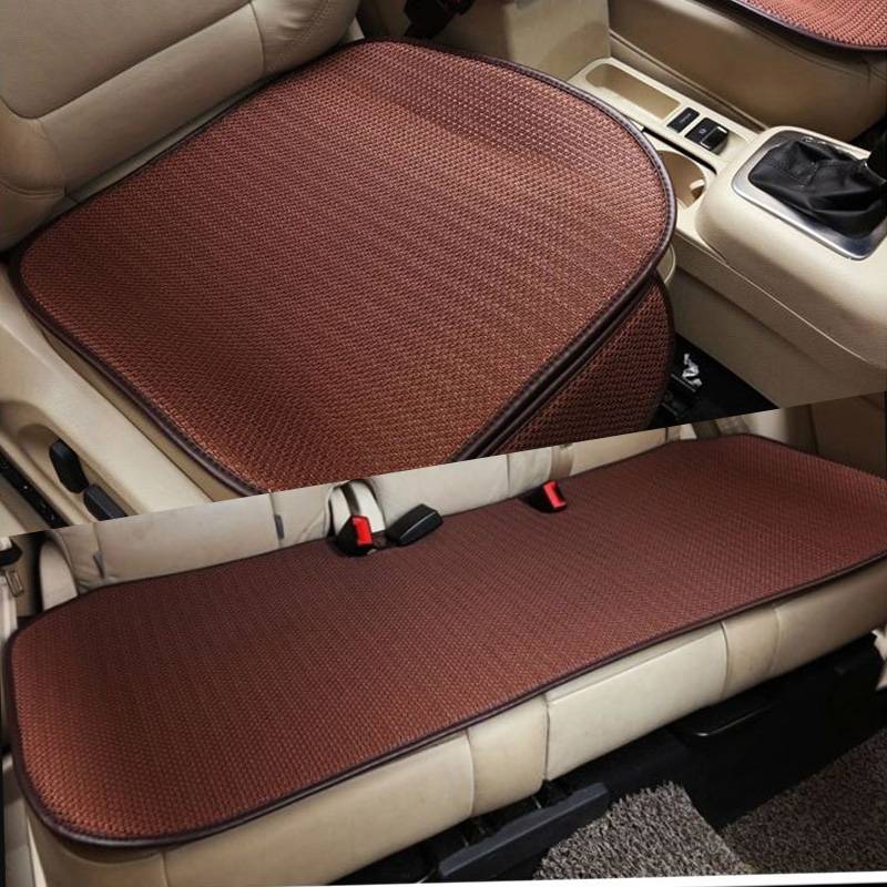 Ice silk car cushion new model free binding four seasons universal cold pad seat pads, chairs, no back, back three -piece back row long strip
