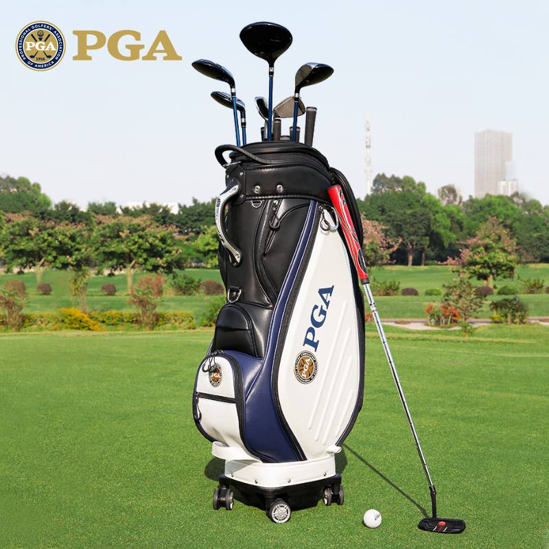 American PGA golf ball bag men's telescopic ball bag hard -shell aviation consignment bag 10,000 -way four -wheeled rain cover