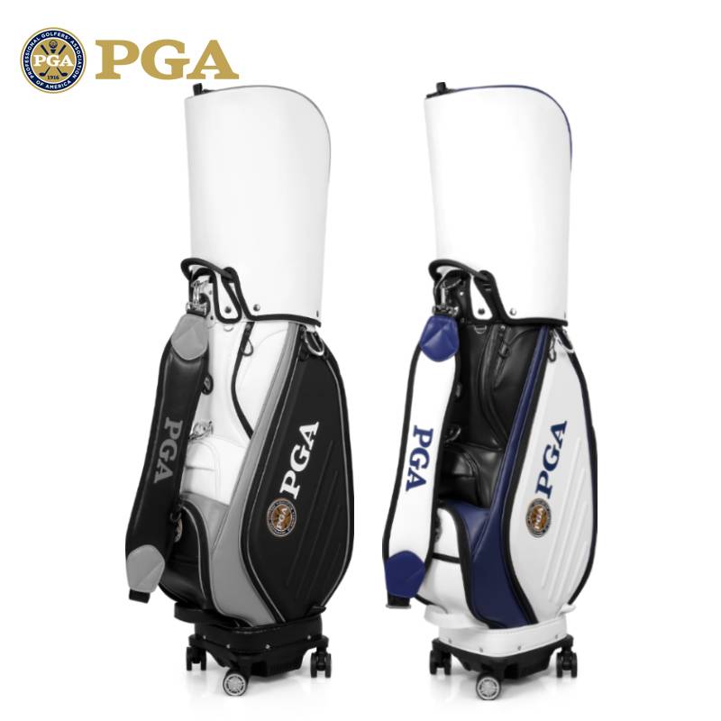 American PGA golf ball bag men's telescopic ball bag hard -shell aviation consignment bag 10,000 -way four -wheeled rain cover