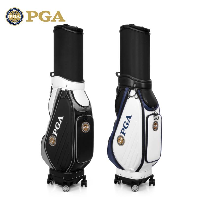 American PGA golf ball bag men's telescopic ball bag hard -shell aviation consignment bag 10,000 -way four -wheeled rain cover