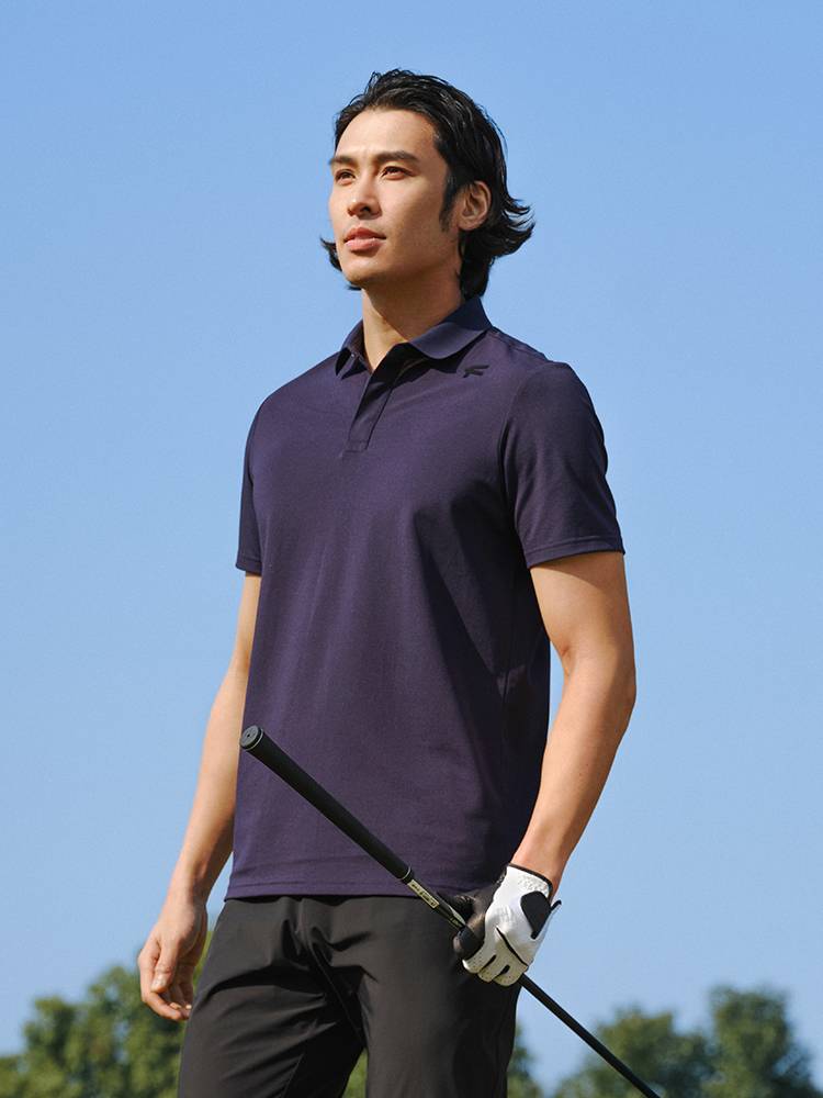FOOOXMET Mystery Mystery Golf POLO shirt T -shirt Men's lapel new sunscreen speed dry clothes high -end business short sleeves