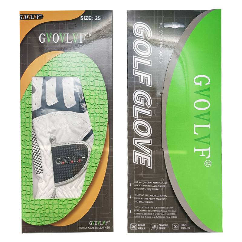 Golf gloves ultra -slimmer non -slip particles breathe the left and right hand men's white blue golf gloves
