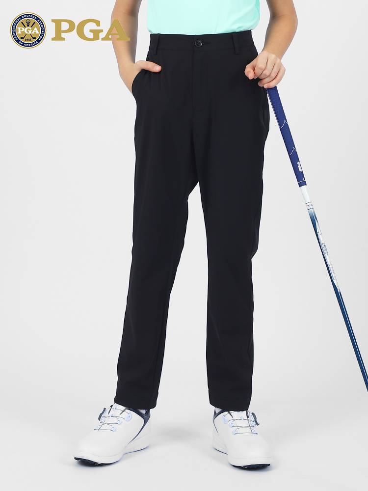 American PGA children's golf trousers boys spring and summer set sports facial fabric elastic belt breathable pore design