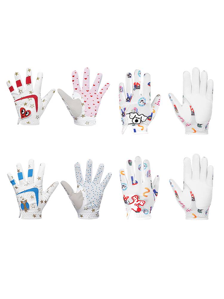 Children play golf gloves, boys and girls gloves, thin air gloves, left and right hands, ages 4-12