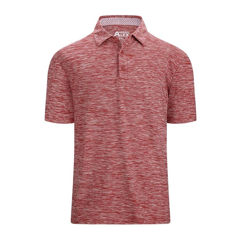 The short-sleeve sports man wearing a breathless T-shirt