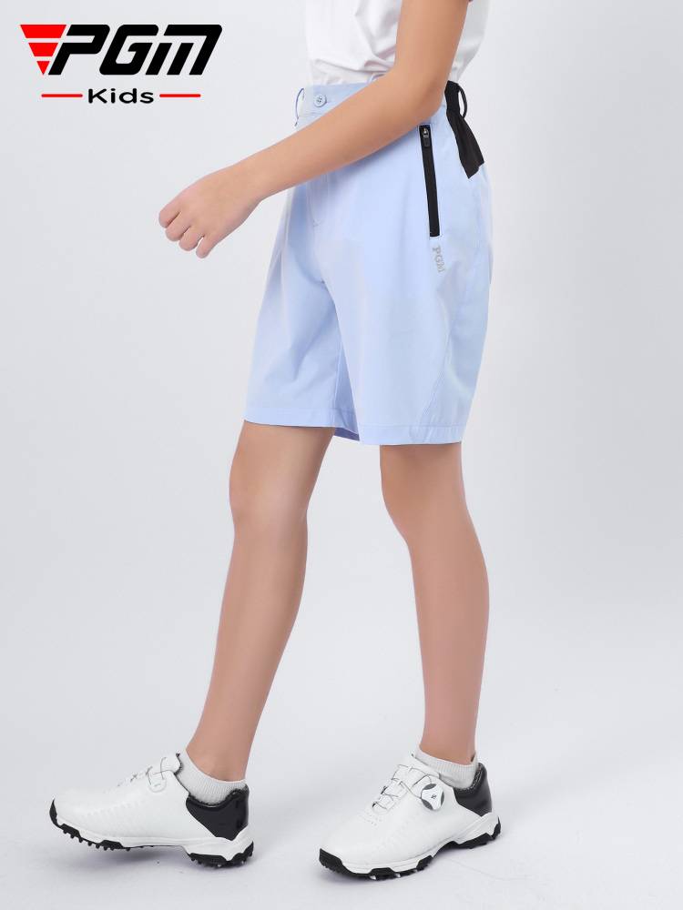 Pgm children's golf pants boys summer new sports shorts elastic belt youth clothing