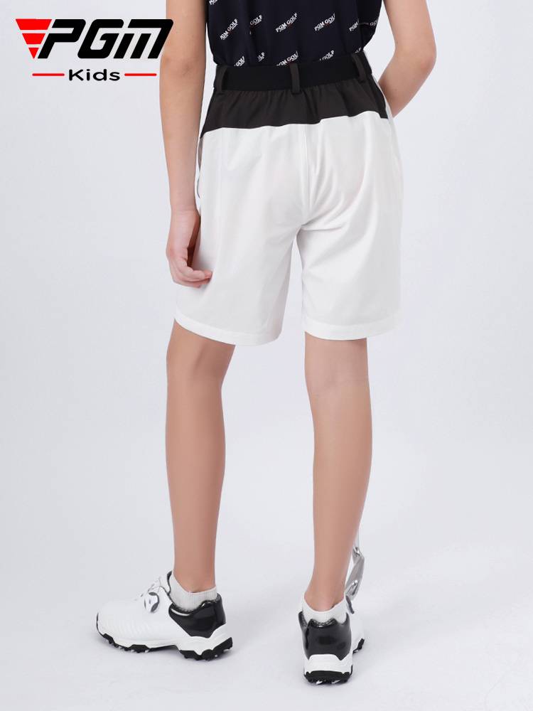 Pgm children's golf pants boys summer new sports shorts elastic belt youth clothing