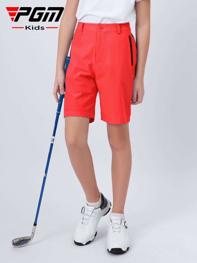 Pgm children's golf pants boys summer new sports shorts elastic belt youth clothing